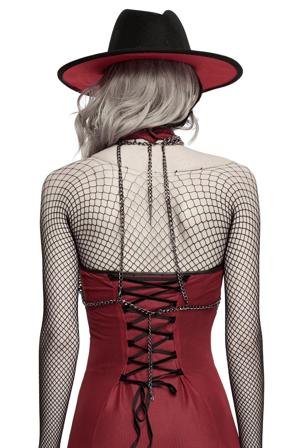 Gothic Skull Chain Harness Cyberpunk for Women