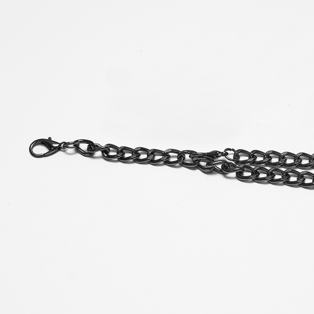 Gothic Skull Chain Harness Cyberpunk for Women