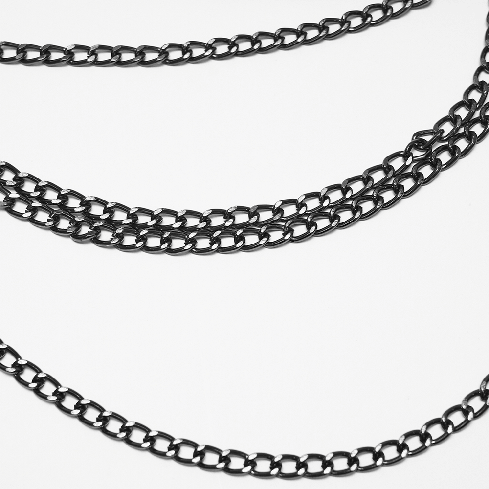 Gothic Skull Draped Body Chain Harness Jewelry