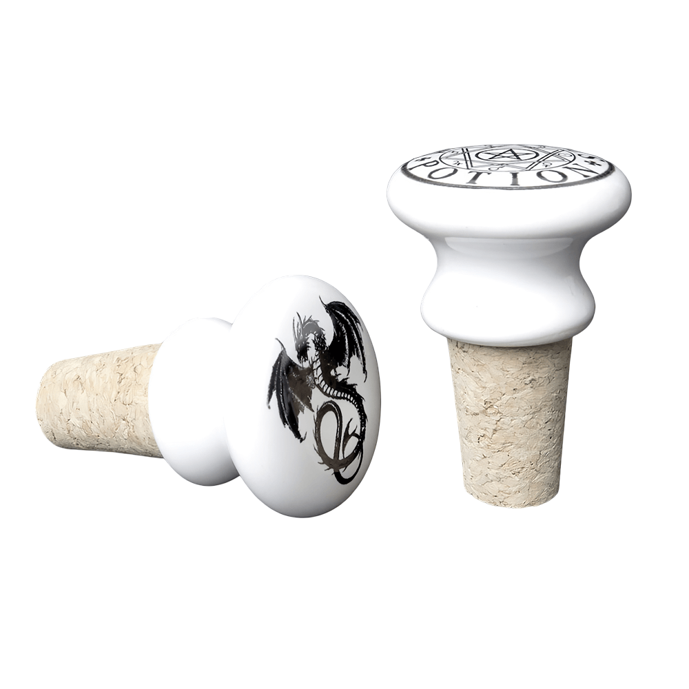 Gothic Viking Themed Wine Bottle Stopper Ceramics