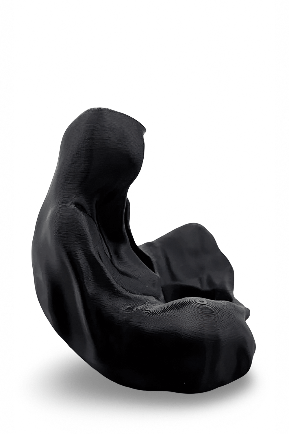 Haunting Black Ghost Wizard Candle Holder for Gothic Decor