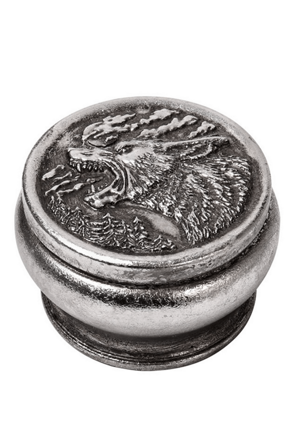 Hour of the Wolf Round Trinket and Jewelry Box