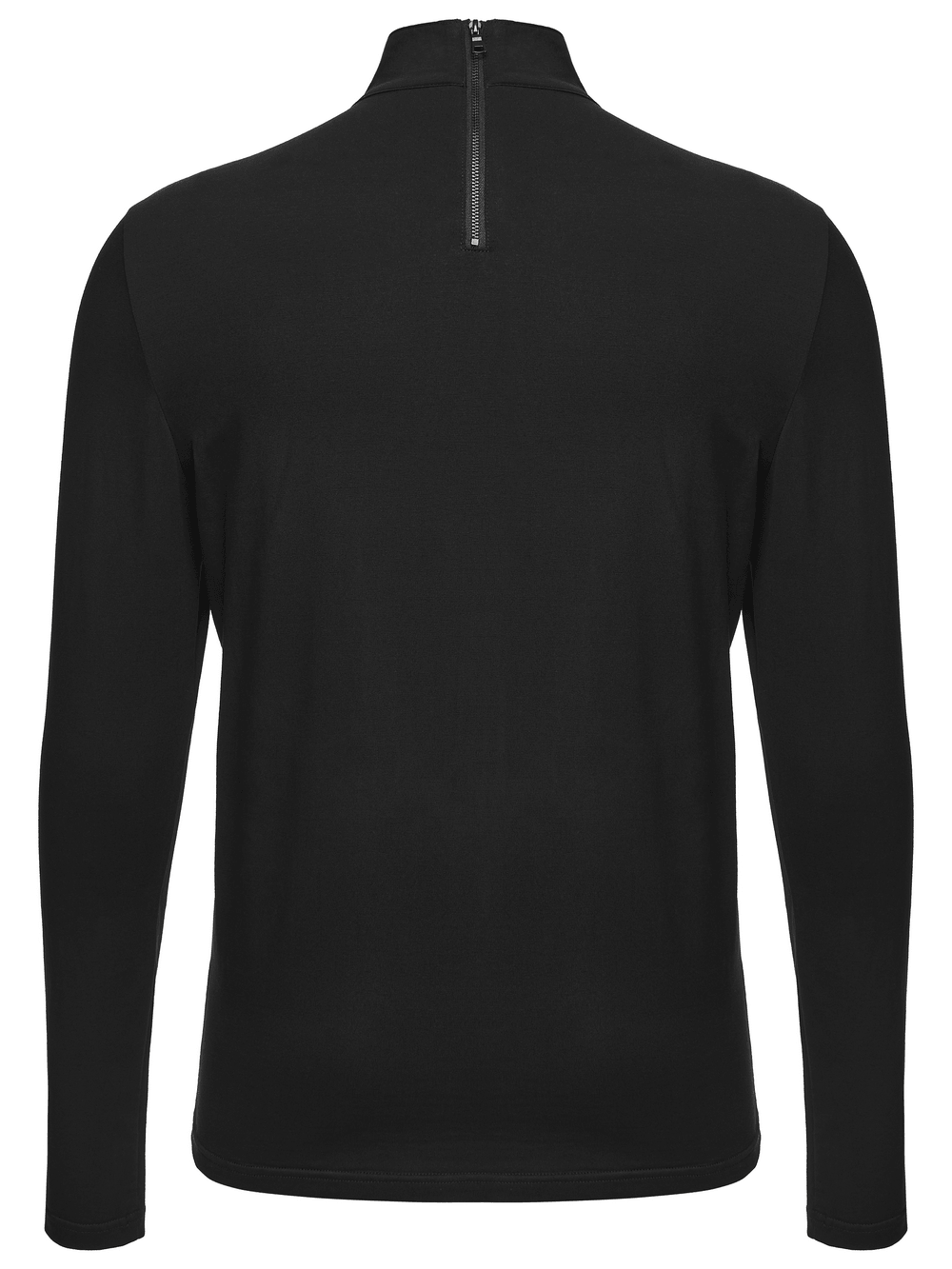 Jacquard Lace-Up Long Sleeved Stand Collar Top