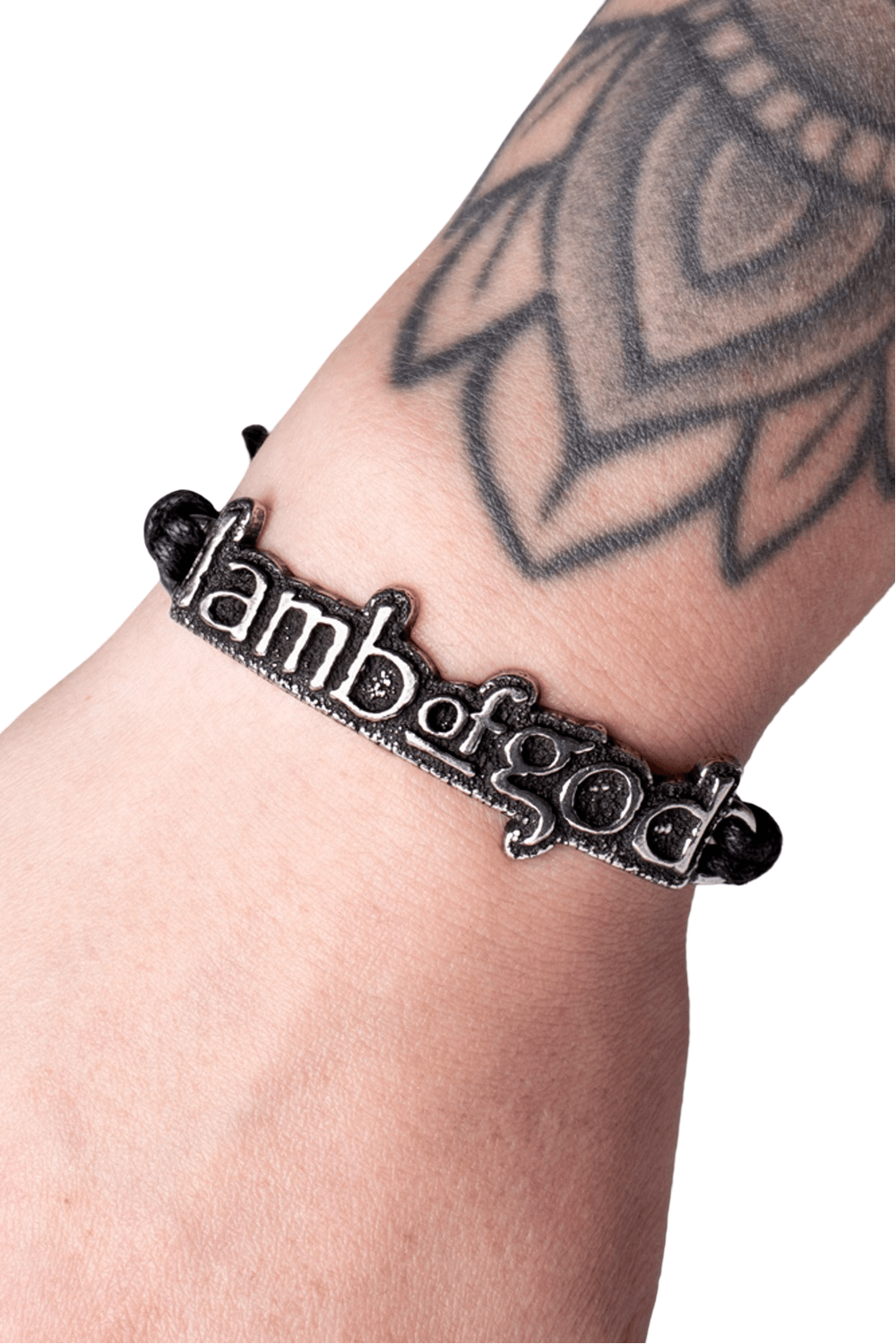 Lamb of God Logo Adjustable Waxed Cord Bracelet