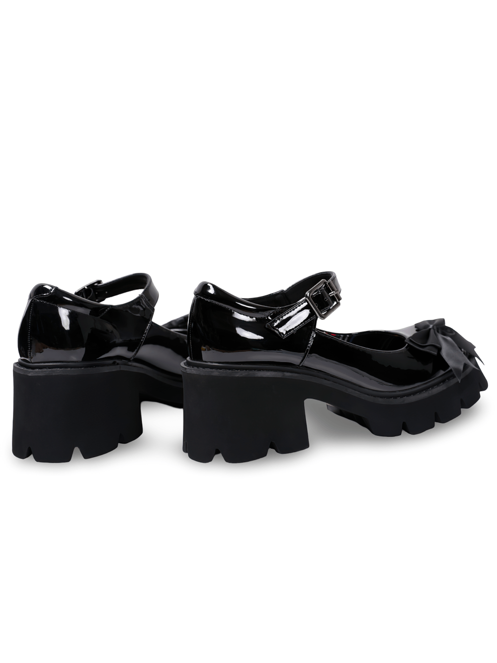 Lolita Patent Mary Jane Shoes with Bow and Heels