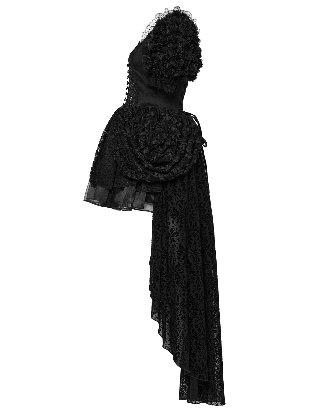 Lolita Sweet Cool Dress with Puff Sleeves and Lace