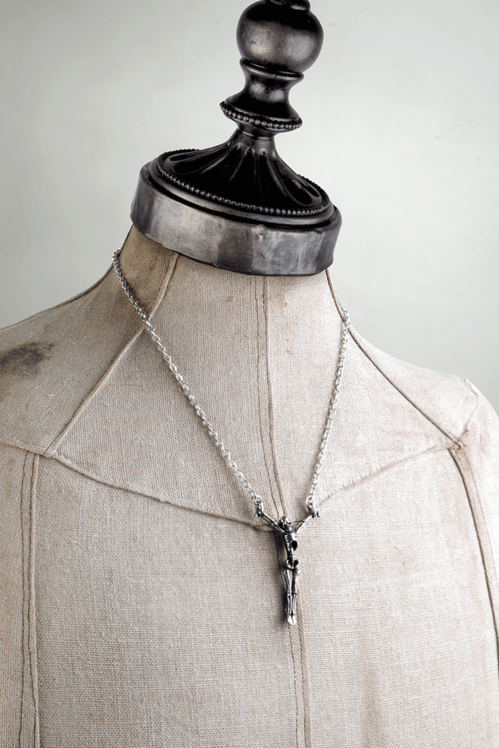 Lost Soul Skeleton Pendant with Shackled Chain