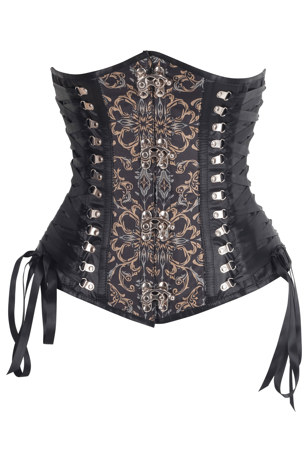 Maurice Gothic Scrollwork Tapestry Corset with Steel Boning