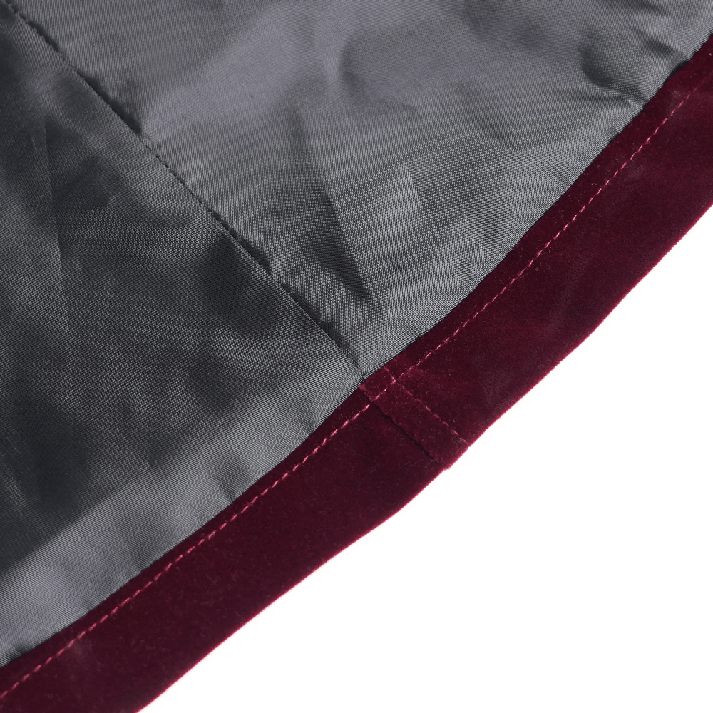 Men's Burgundy Gothic Velvet Tailcoat with Lace