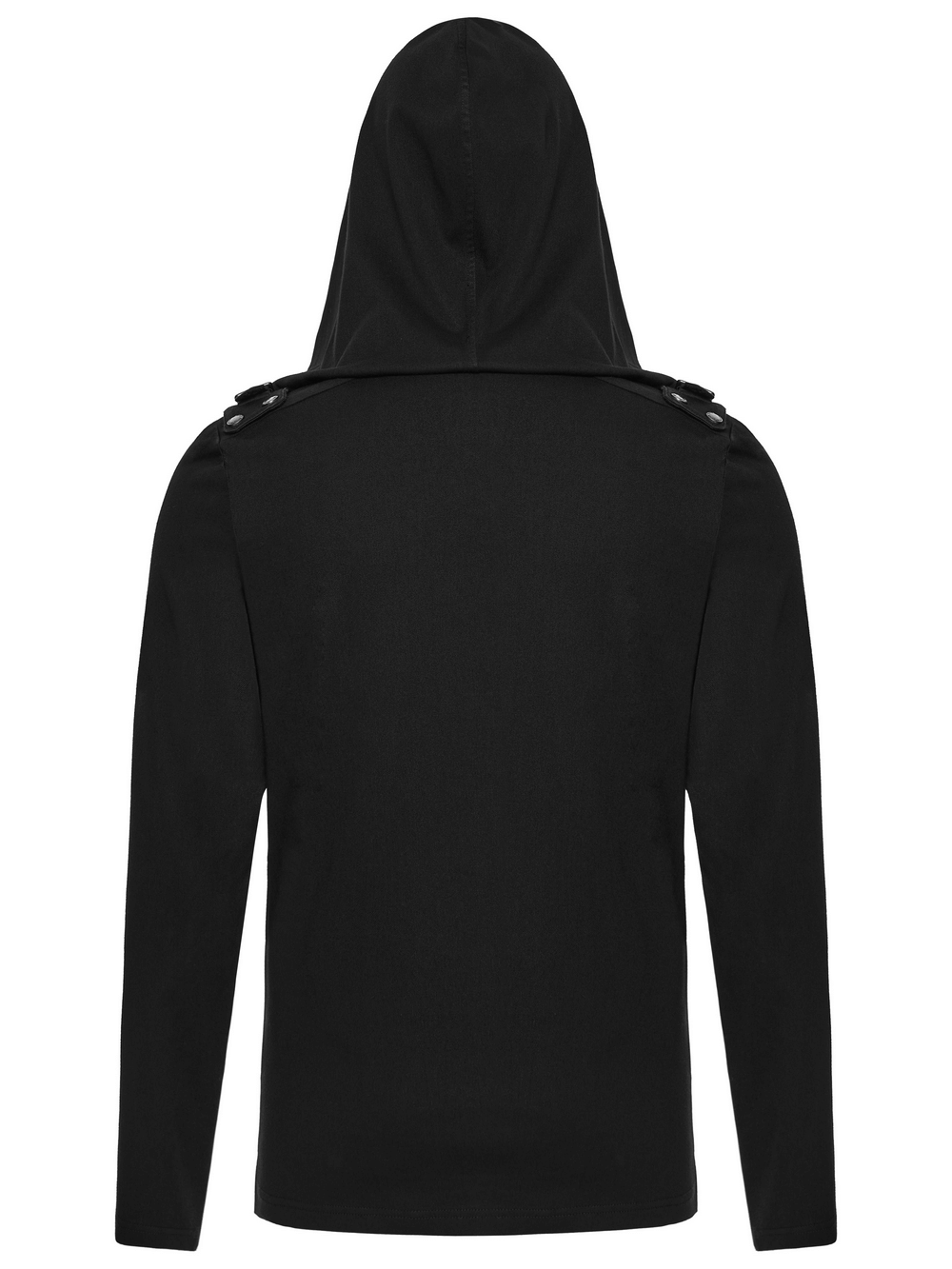 Men's Cyberpunk Hooded Top with 3D Panel Design