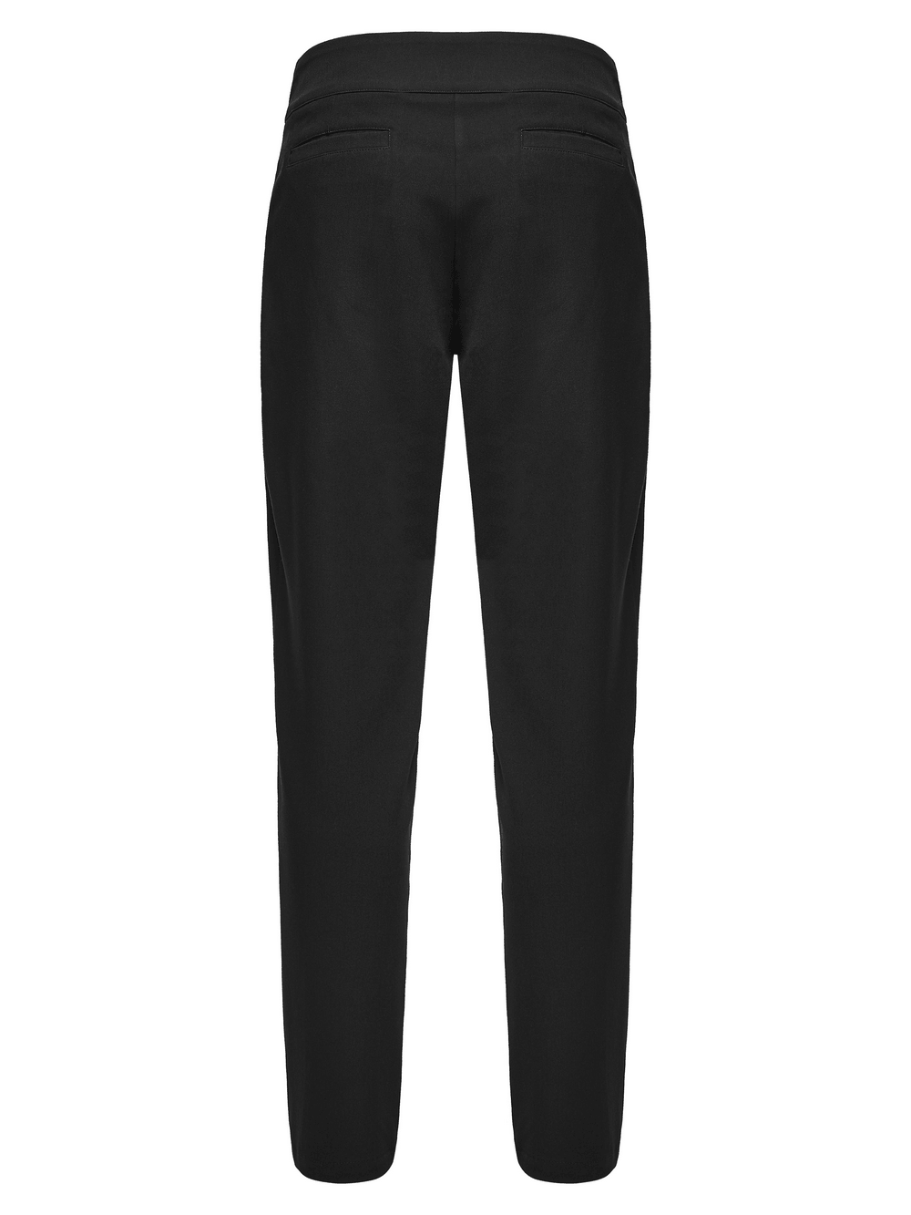 Men's Gothic Batwing Pleated Tapered Black Trousers