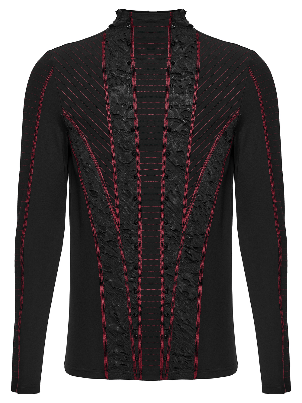 Men's Gothic Punk Geometric Knit Long-Sleeved Top