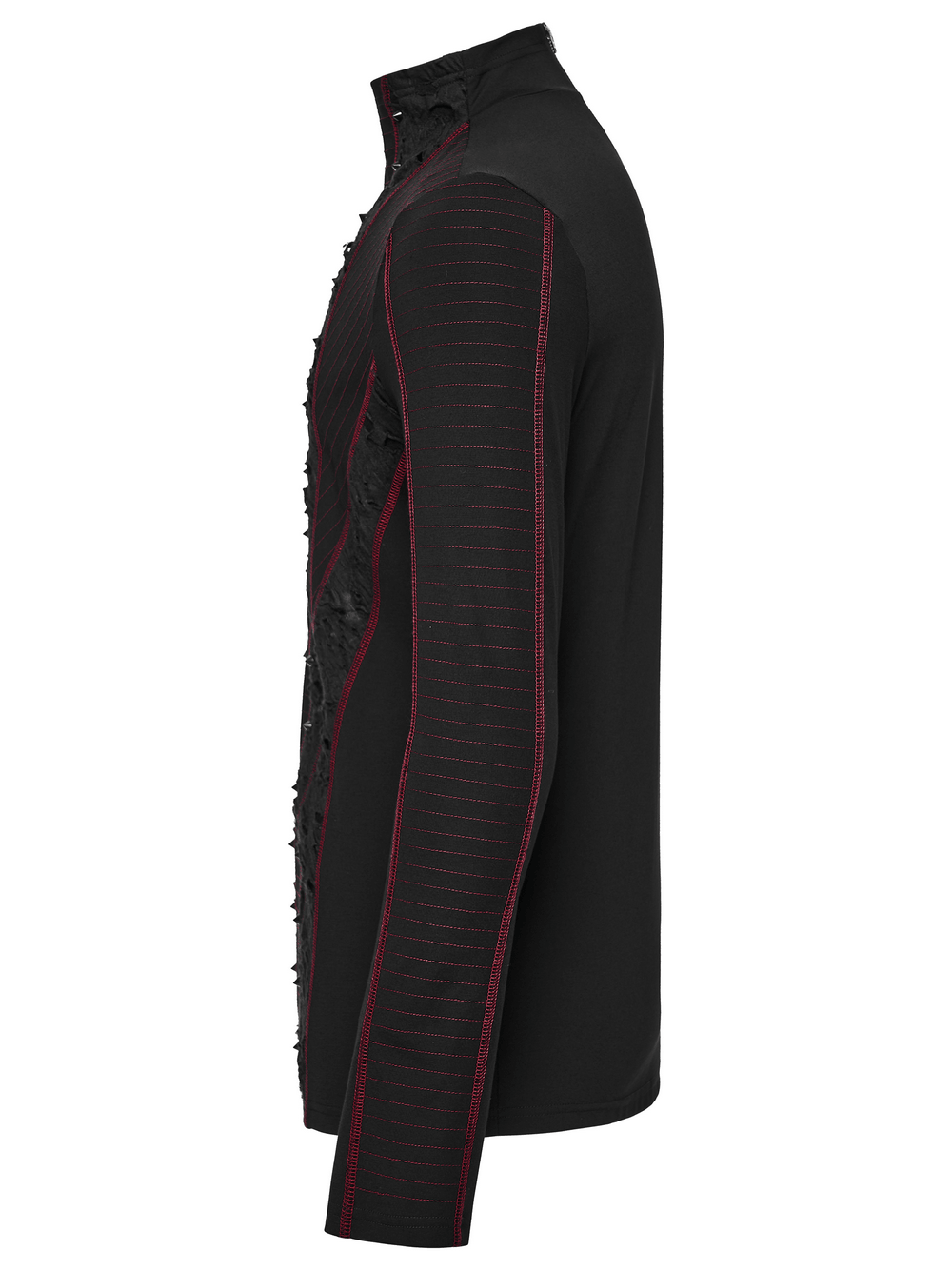 Men's Gothic Punk Geometric Knit Long-Sleeved Top