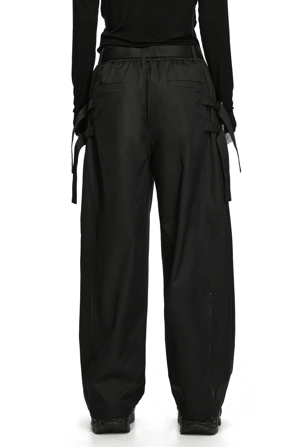 Men's Techwear Convertible Cargo Pants with Buckle Straps