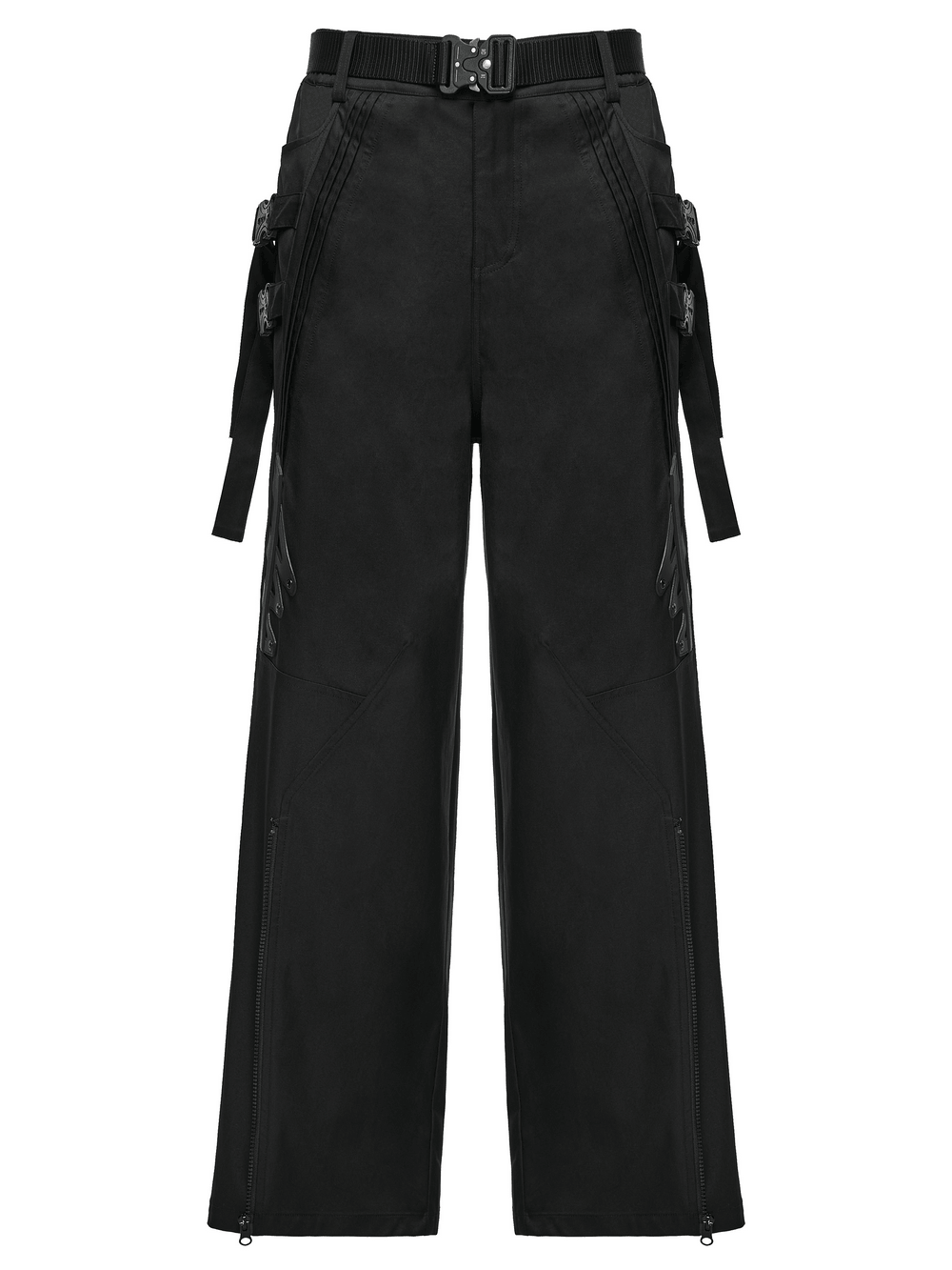 Men's Techwear Convertible Cargo Pants with Buckle Straps