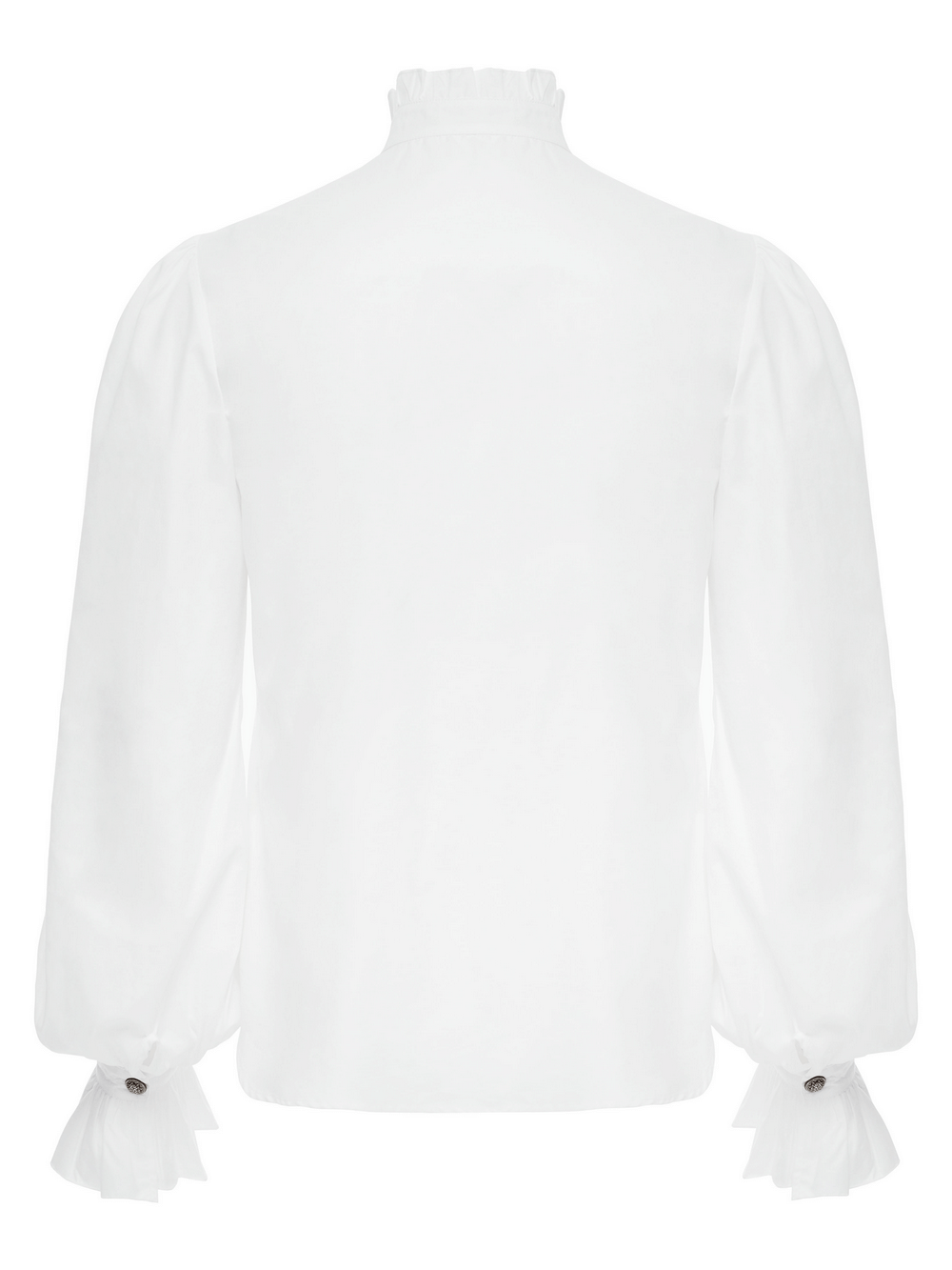 US SALE of Men's Victorian Shirt with Ruffle Collar and Bubble Sleeves