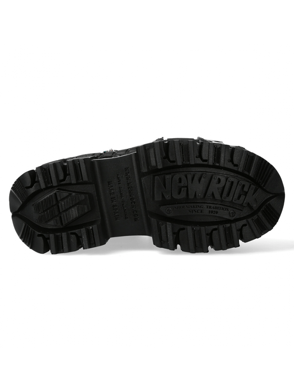 NEW ROCK Men's Bold Black Gothic Urban Heavy Platform Shoes