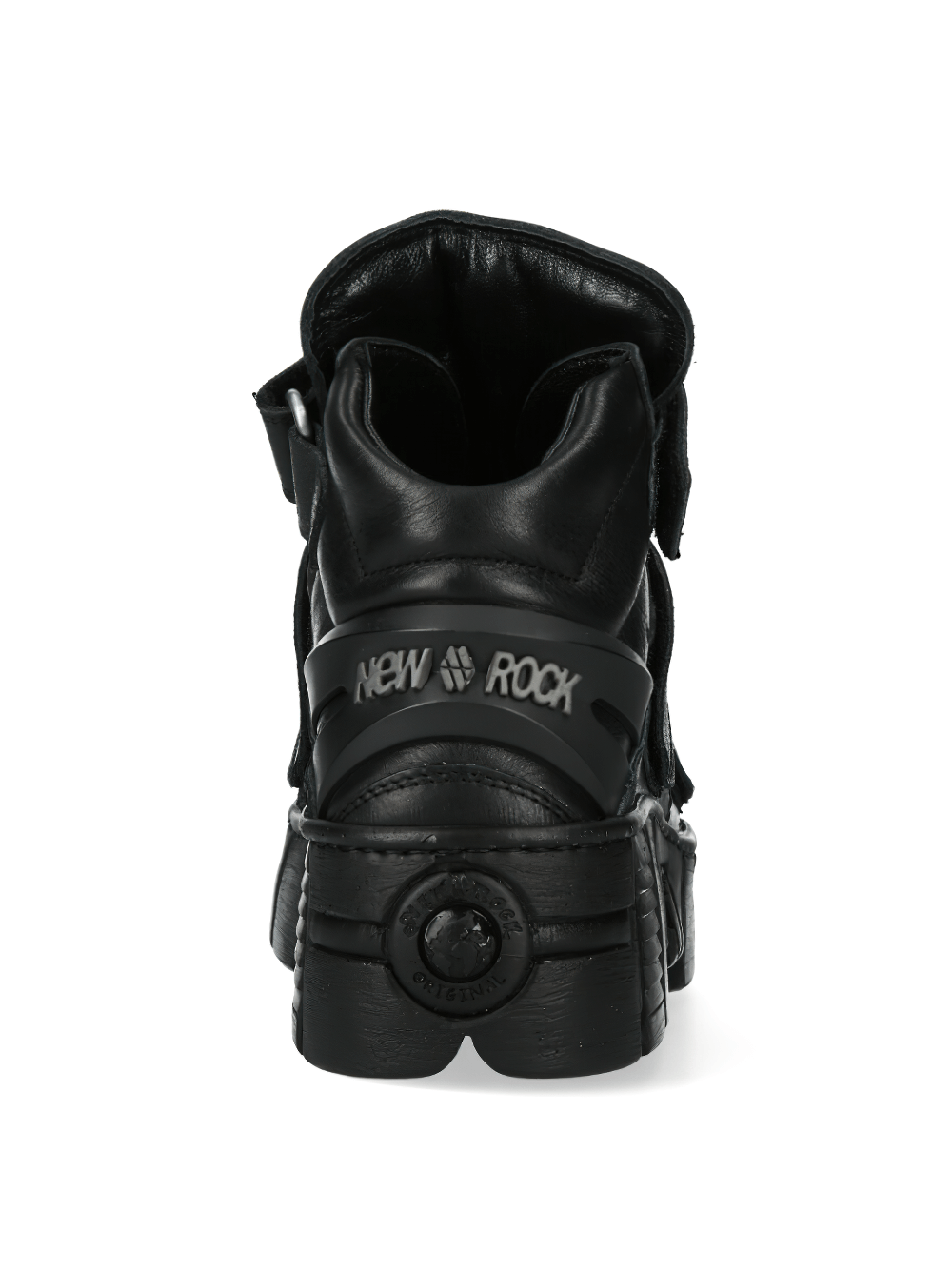 NEW ROCK Men's Edgy Strapped Ankle Boots for Rock Enthusiasts