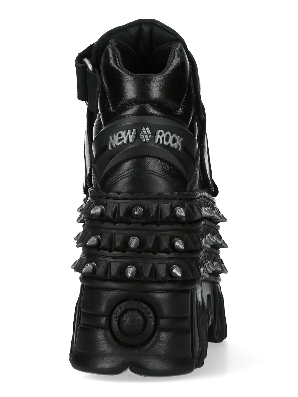 NEW ROCK Female Platform Ankle Boots with Spike Sole