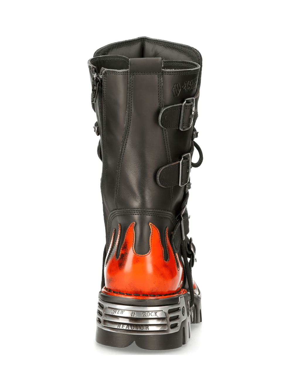 NEW ROCK Flame-Styled Punk Rock Boots Men's Footwear