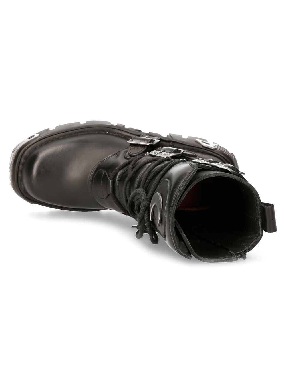 NEW ROCK Men's Gothic Boots with Platform Sole and Crescent Moon