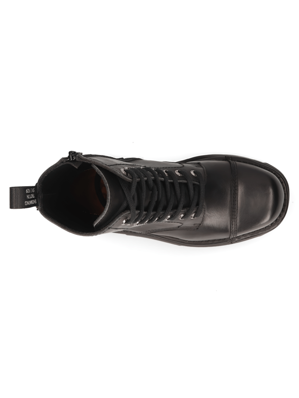 NEW ROCK Men's Gothic Military Black Ankle Boots with Flat Heels