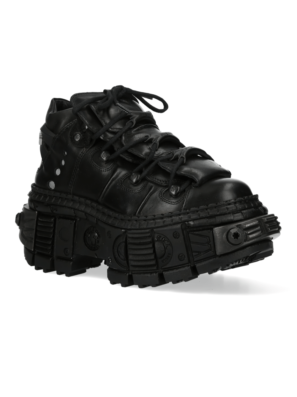 NEW ROCK Men's Gothic Platform Lace-Up Boots for Rock Fashion