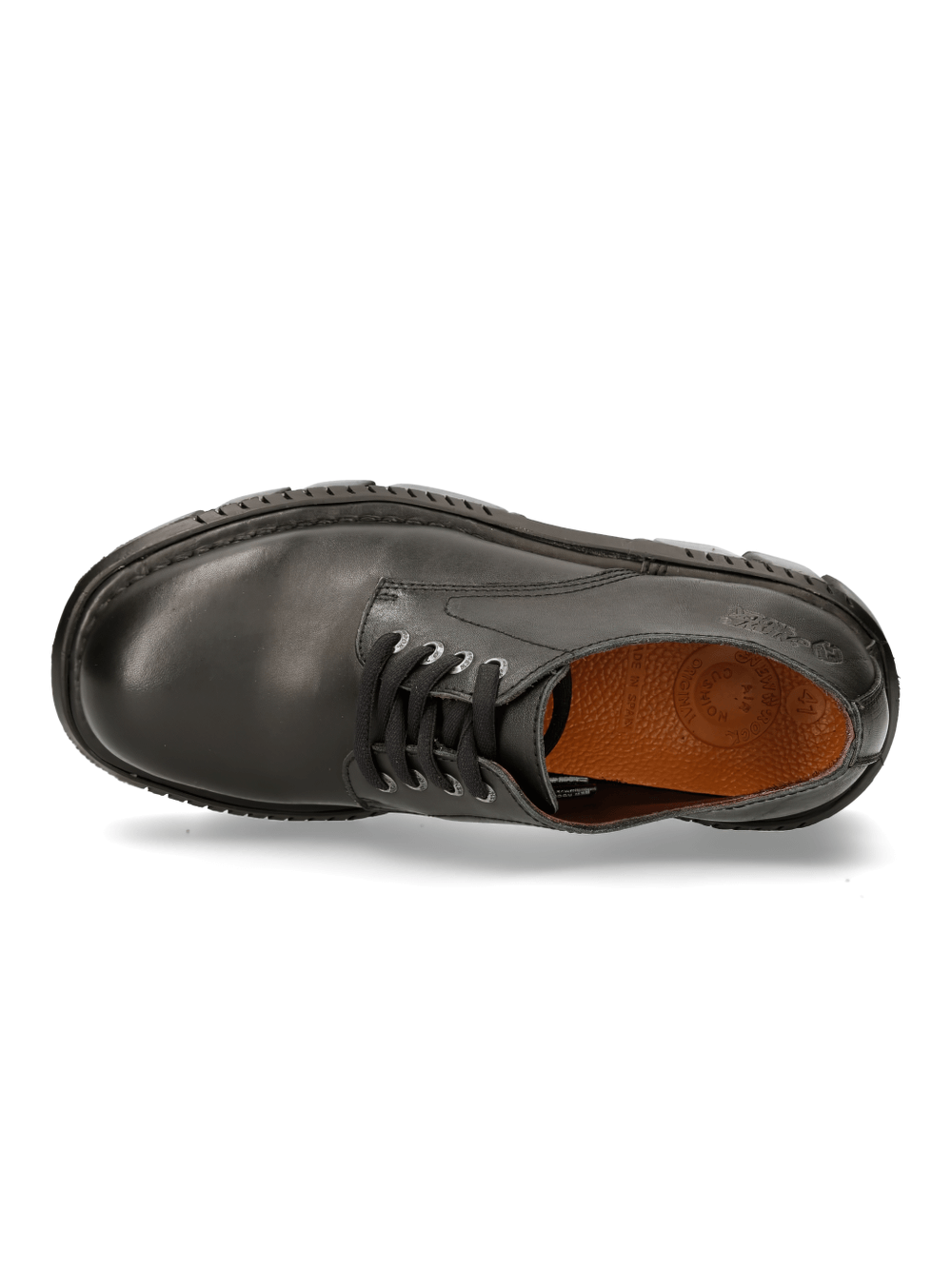 NEW ROCK Men's Gothic Platform Shoes with Lace-Up Design