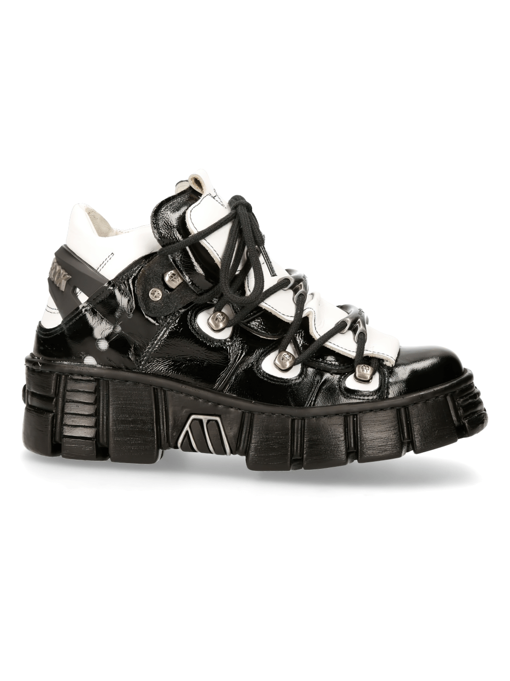 US SALE of NEW ROCK Heavy Rock Platform Sneakers with Lace-Up Design