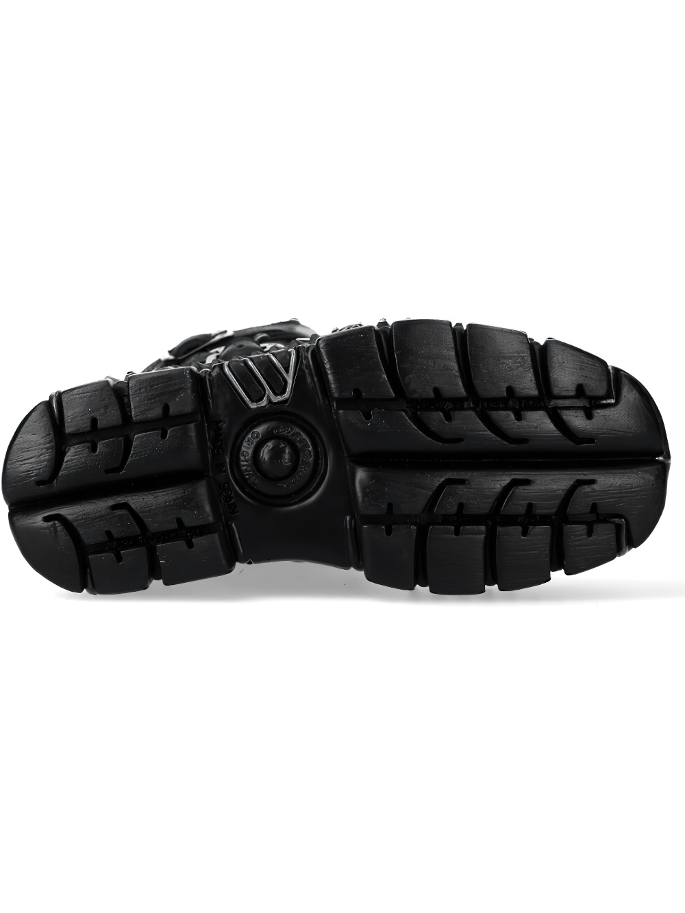 NEW ROCK Men's Combat Boots with Buckles and Armored Platforms
