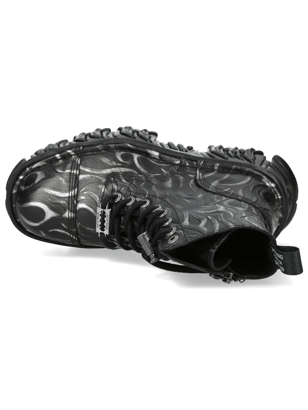 NEW ROCK Men's Flame Ankle Boots with Chunky Lug Soles