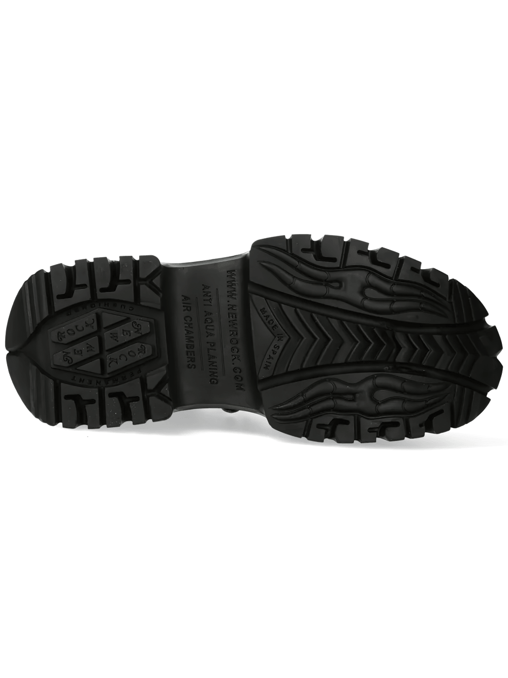 NEW ROCK Men's Flame Shoes with Double Buckle Straps
