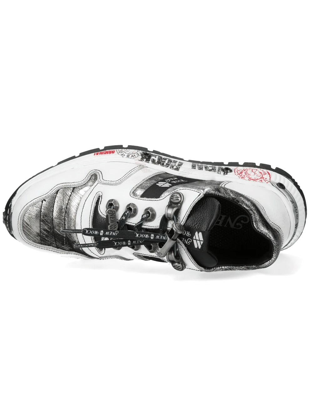 NEW ROCK Women's Metallic Rock Low-Top Platform Shoes