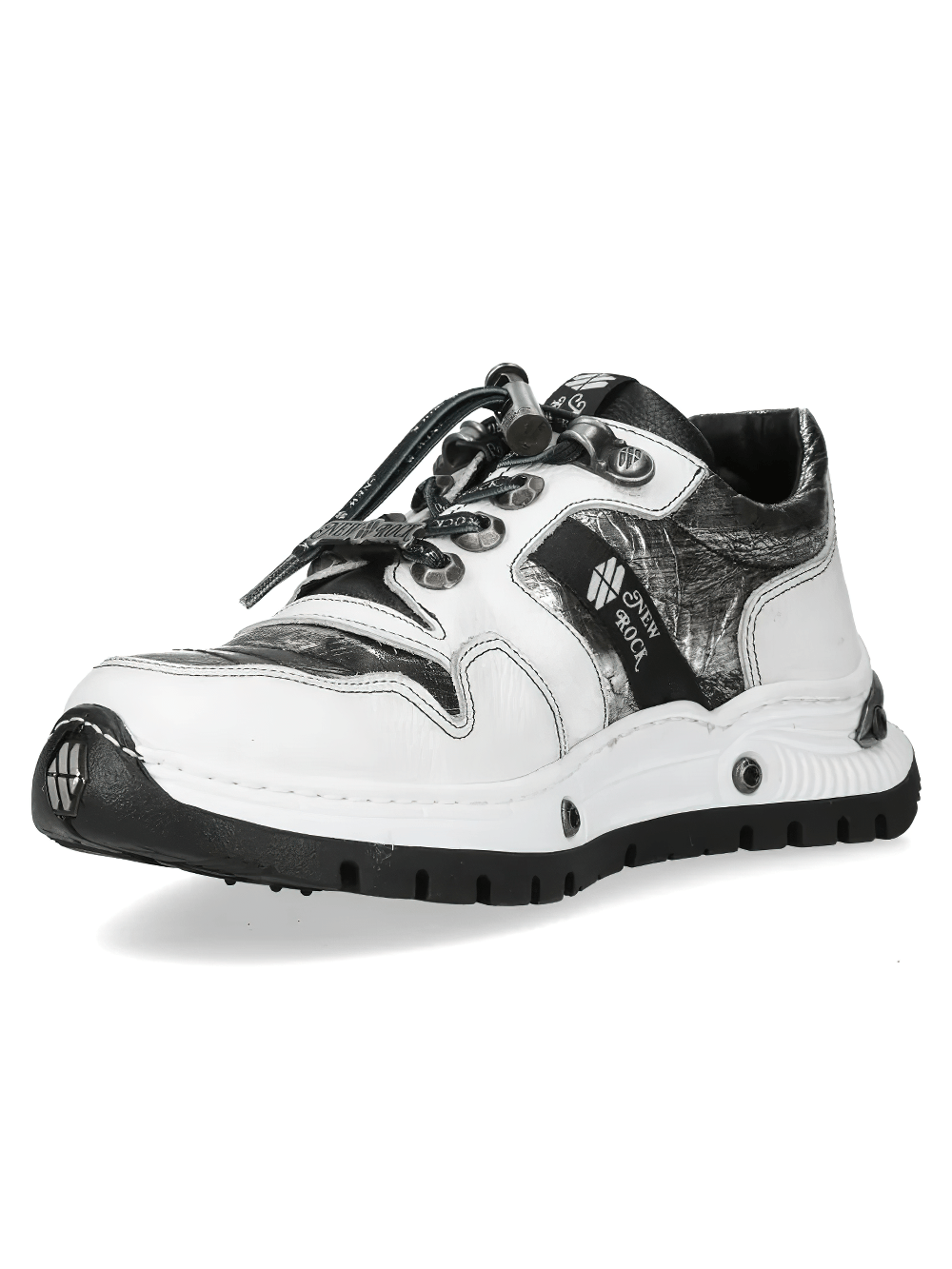 NEW ROCK Women's Metallic Rock Low-Top Platform Shoes