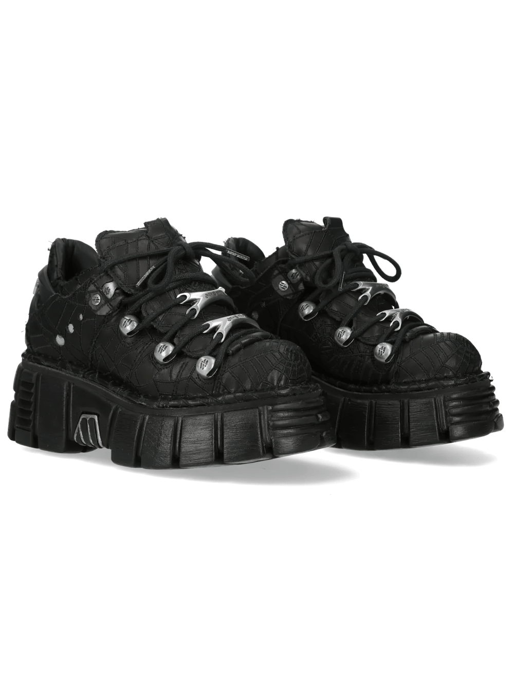 NEW ROCK Men's Gothic Platform Shoes with Sculpted Lug Sole