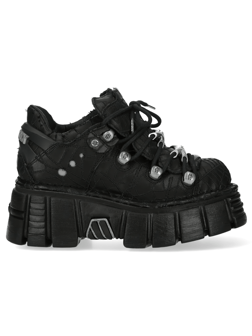 NEW ROCK Men's Gothic Platform Shoes with Sculpted Lug Sole
