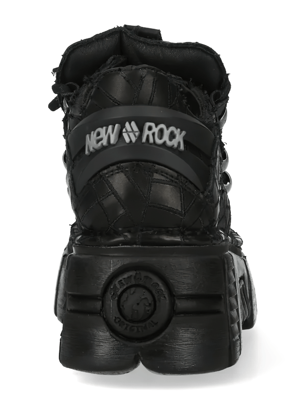 NEW ROCK Men's Gothic Platform Shoes with Sculpted Lug Sole