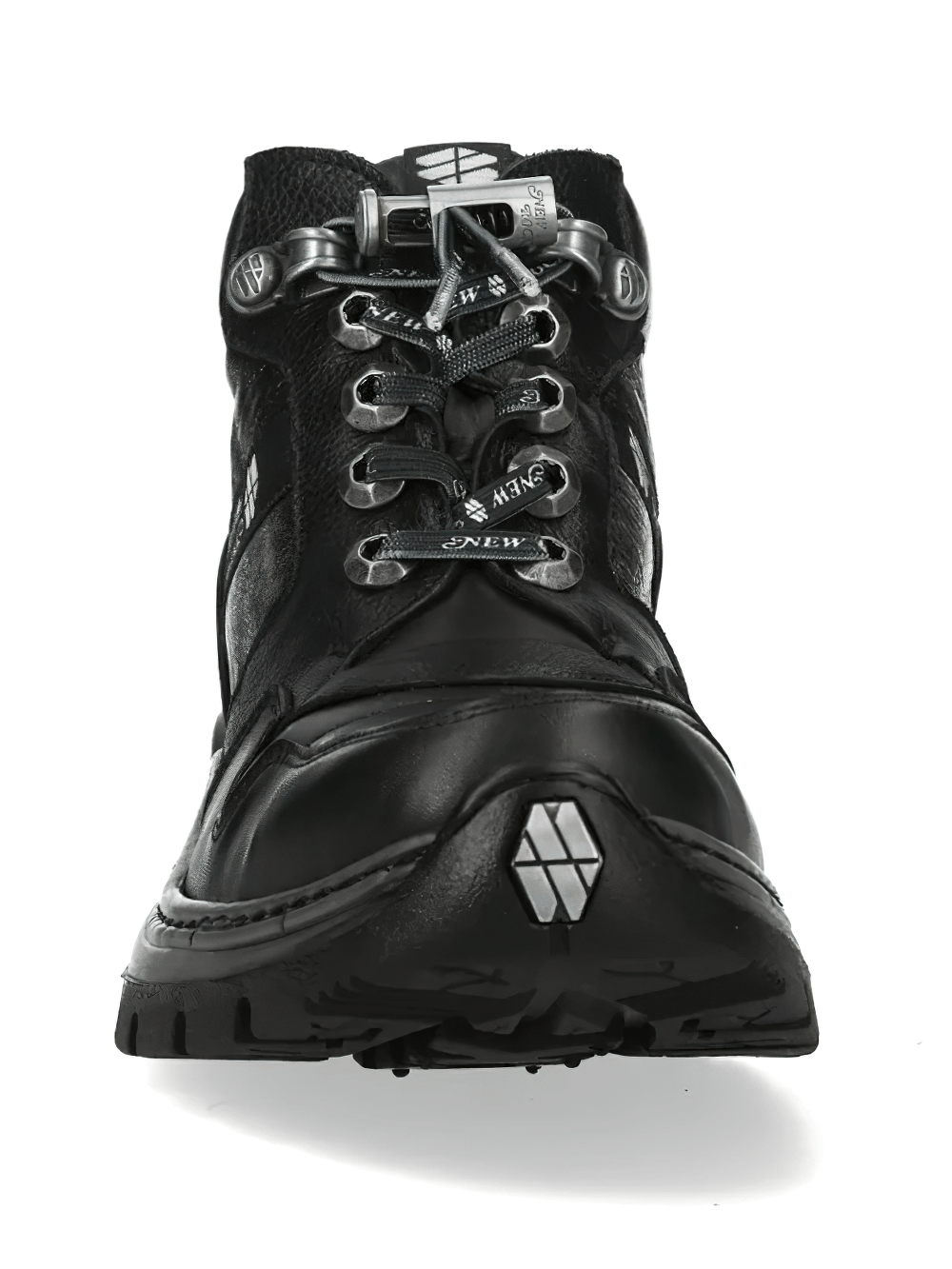 NEW ROCK Men's Gothic Rock Ankle Boots with Industrial Sole
