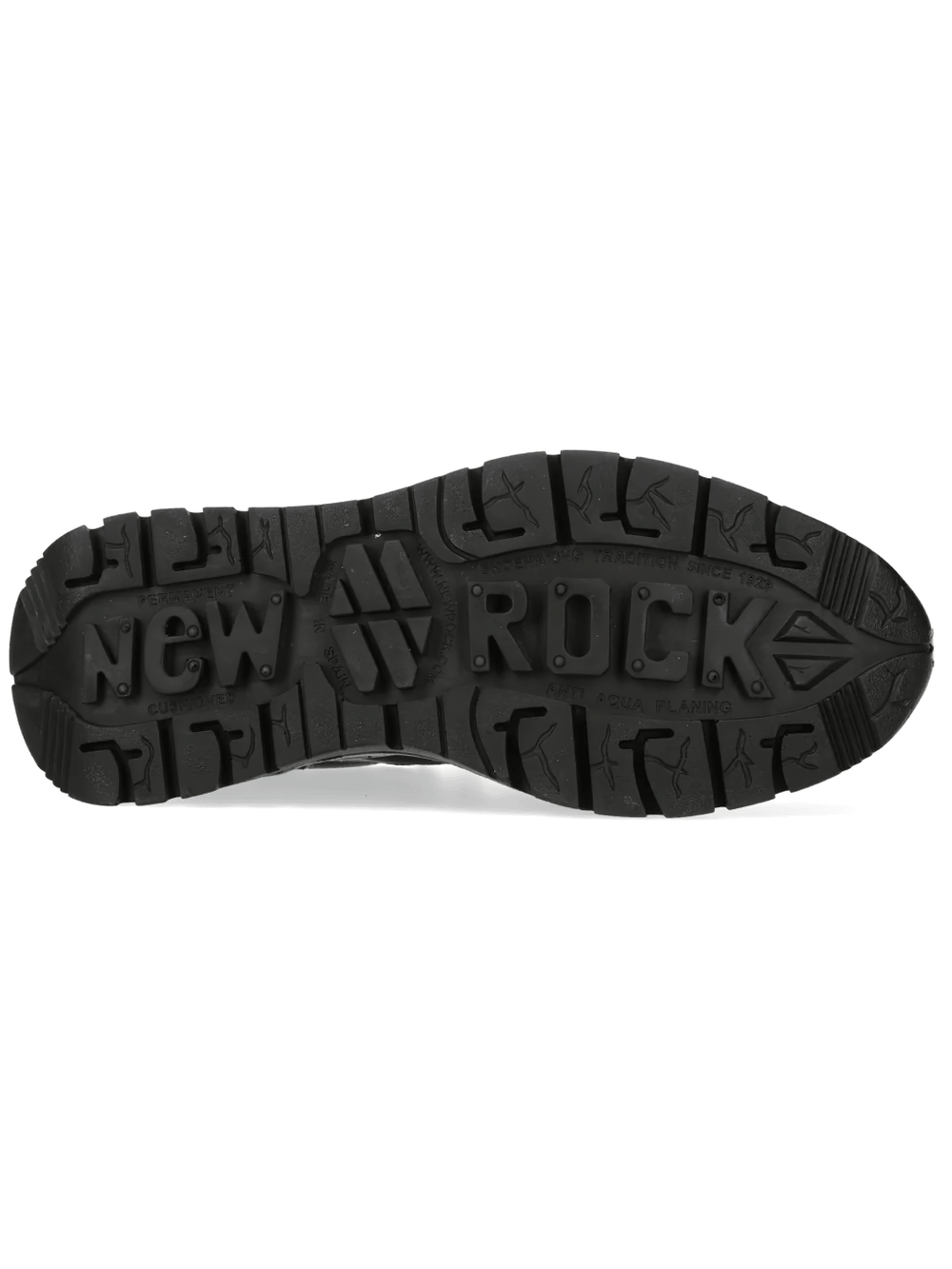 NEW ROCK Men's Gothic Rock Low-Top Chunky Tread Sneakers