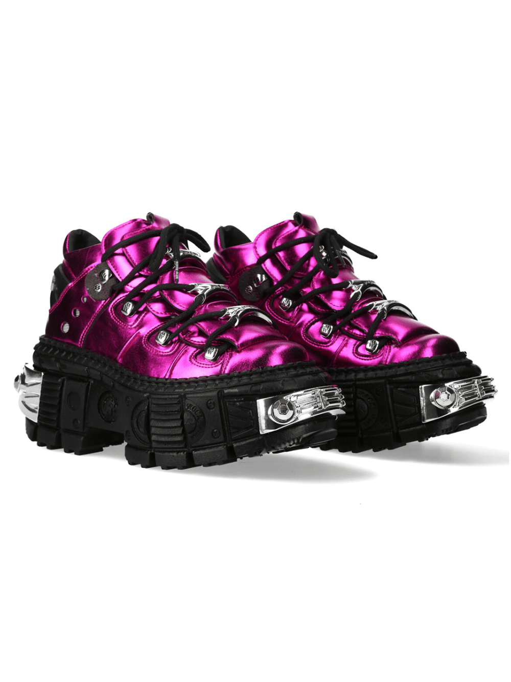 NEW ROCK Men's Gothic Shoes with Mechanical Hardware