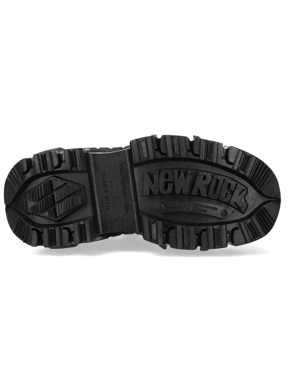 NEW ROCK Men's Industrial Platform Shoes with Silver Hooks
