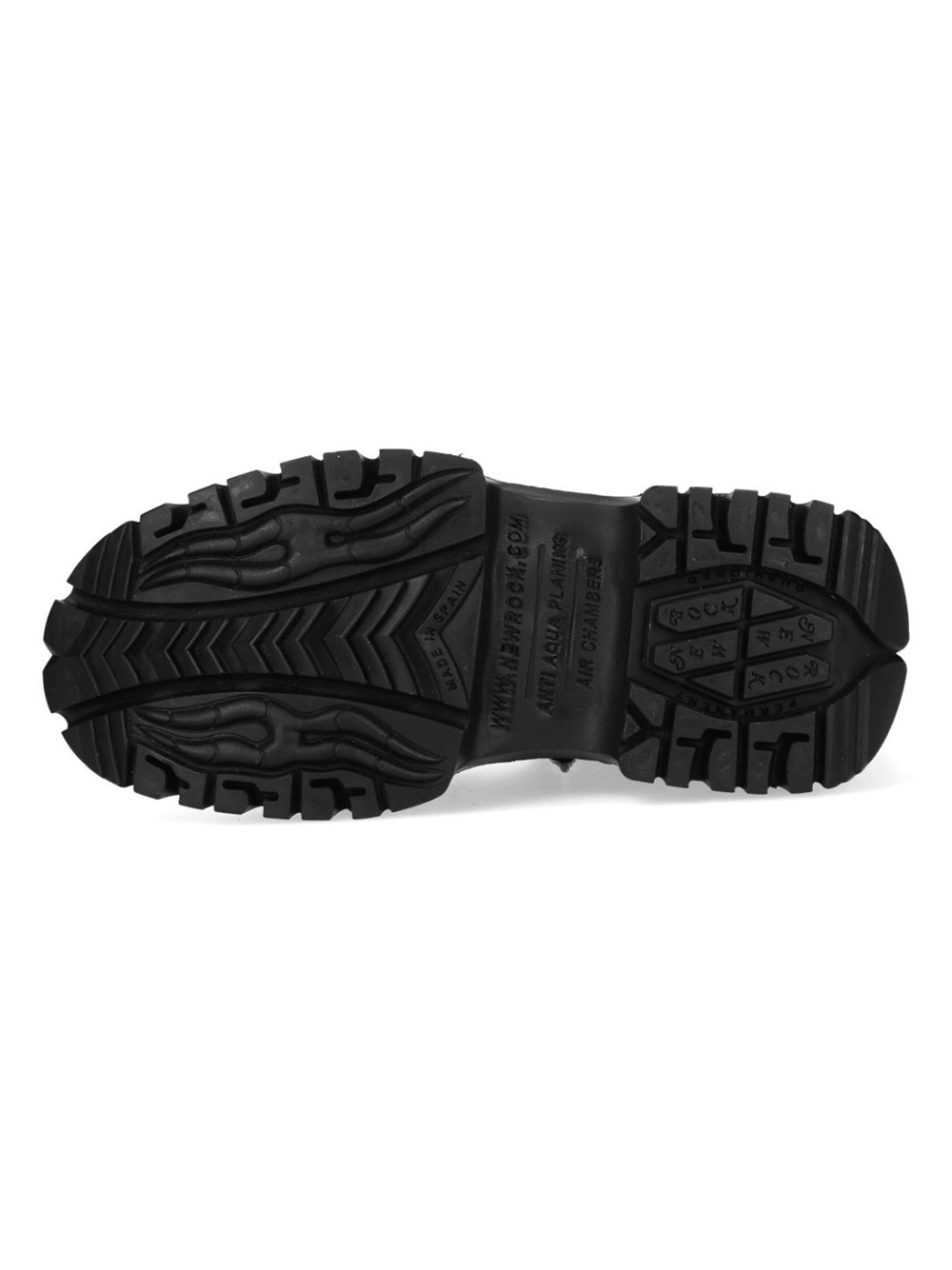 NEW ROCK Men's Lace Up Boots with Sculpted Platform Soles