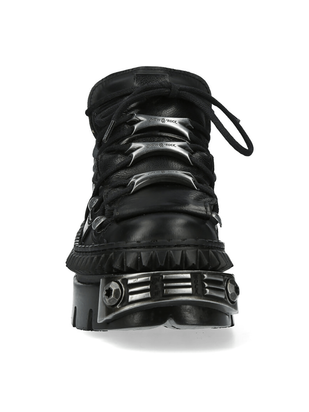 NEW ROCK Men's Platform Shoes with Industrial Hardware