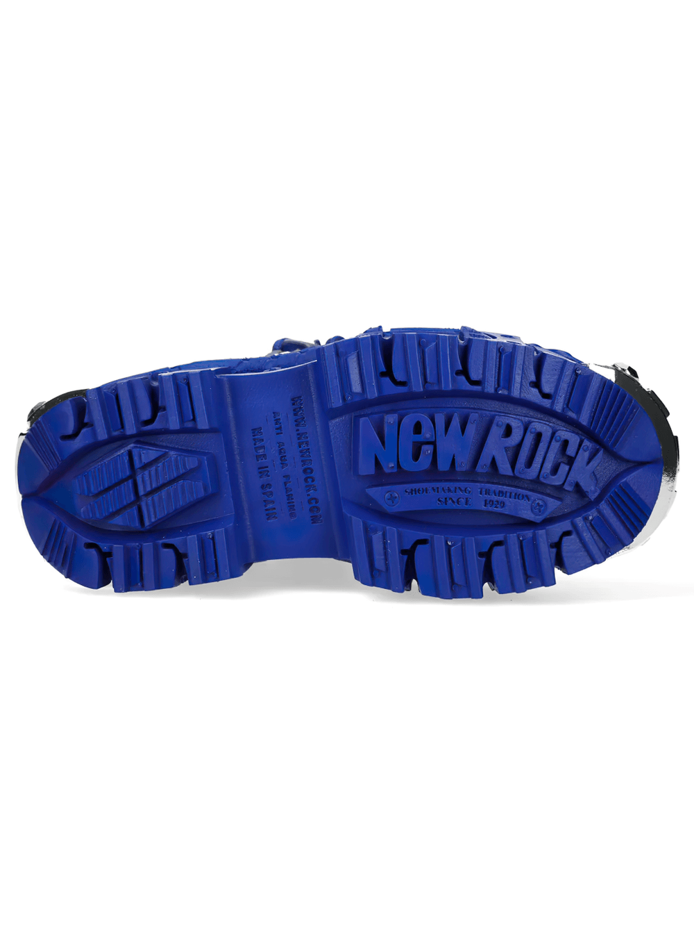 NEW ROCK Men's Platform Shoes with Metallic Hardware Trim
