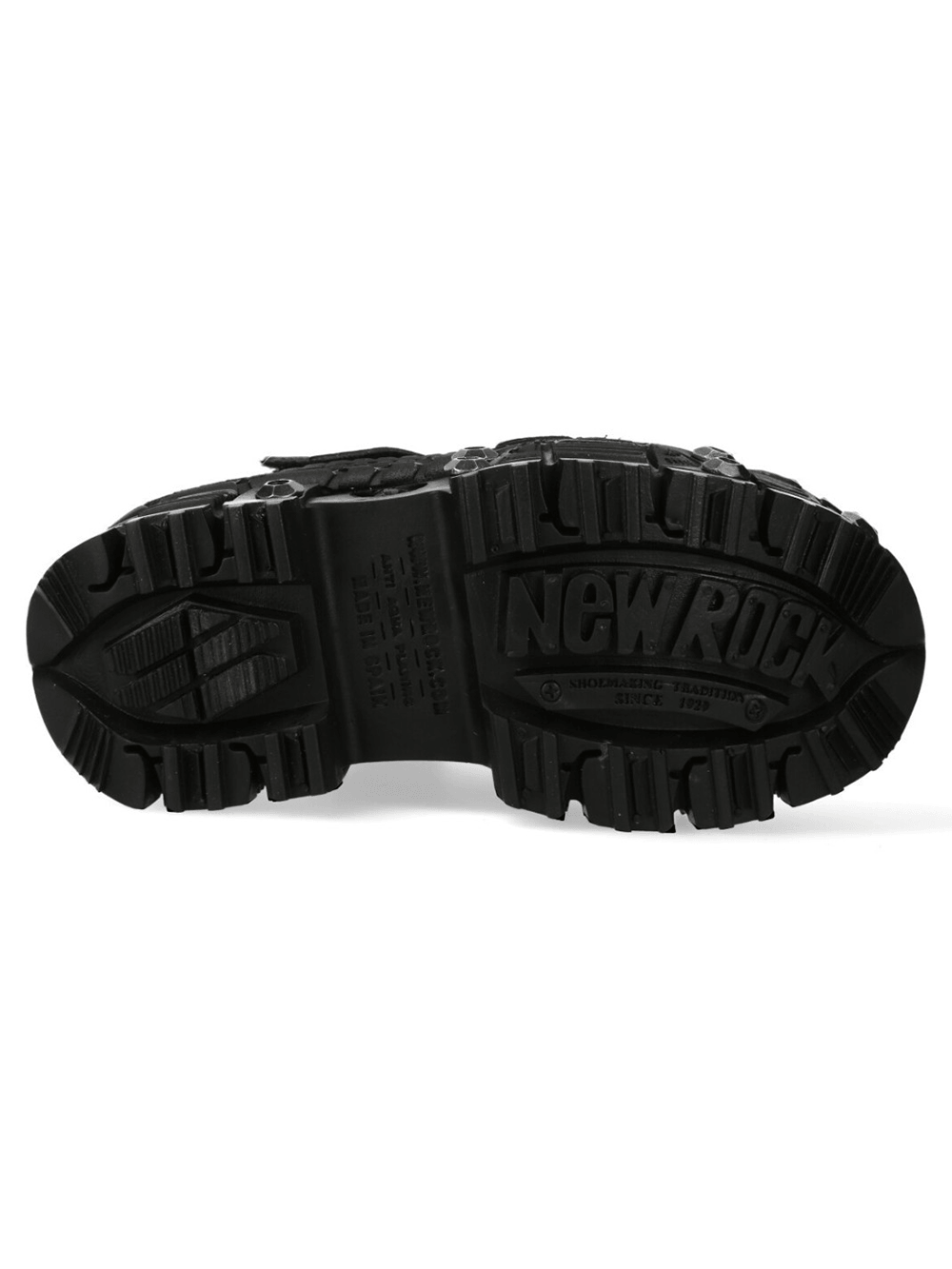 NEW ROCK Men's Platform Shoes with Velcro and Armored Sole