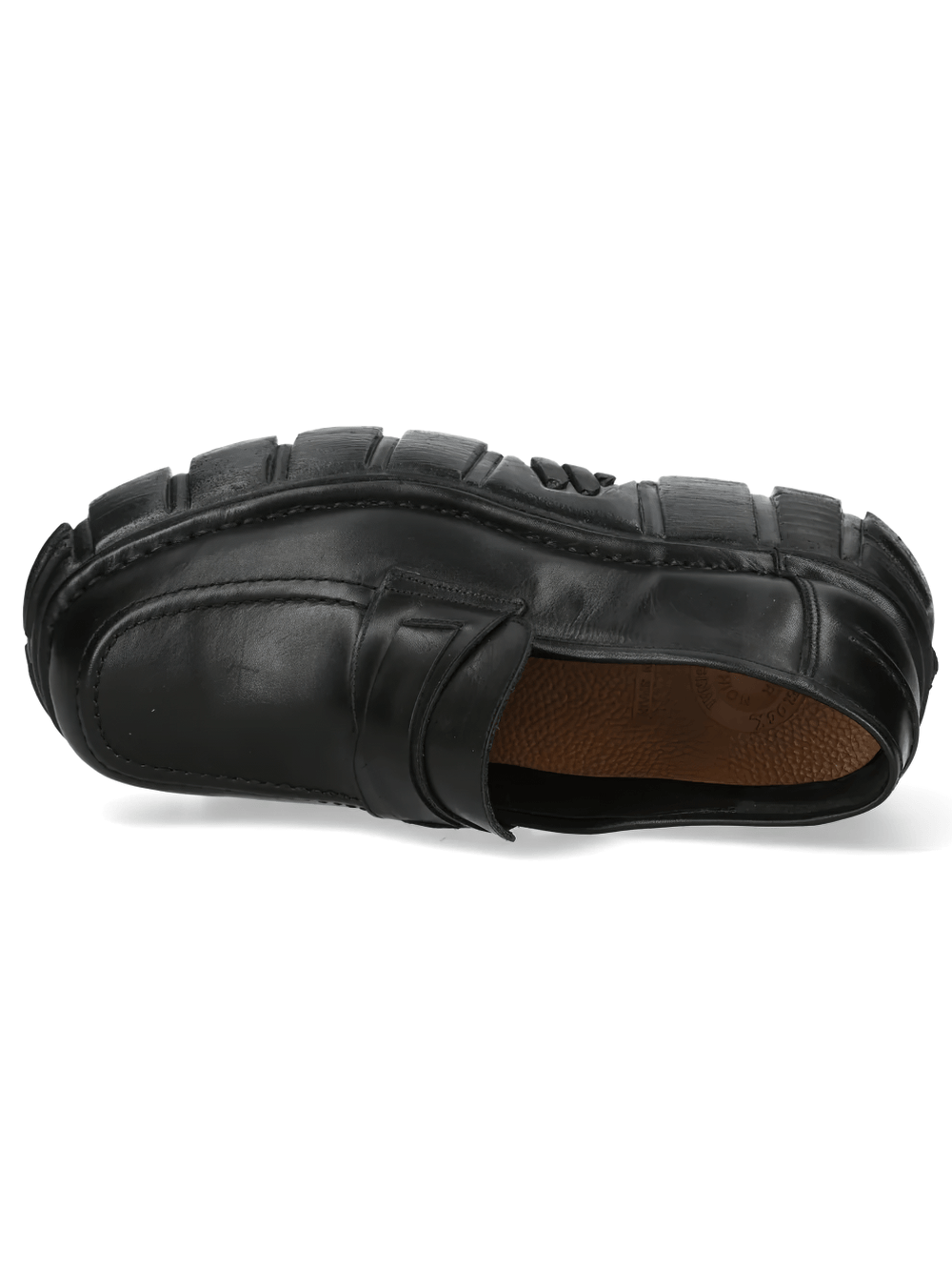 NEW ROCK Men's Platform Slip On Loafers with Chunky Sole