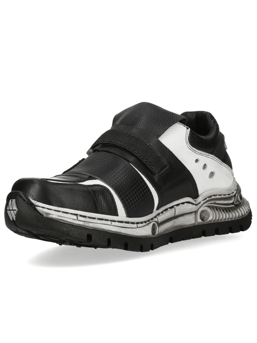NEW ROCK Men's Punk Shoes with Buckle Strap Detail