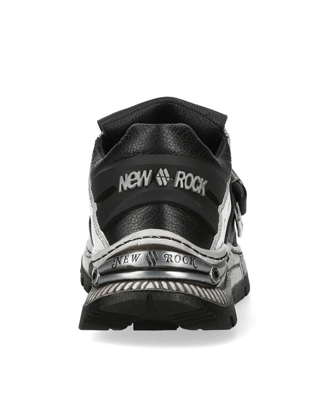 NEW ROCK Men's Punk Shoes with Buckle Strap Detail
