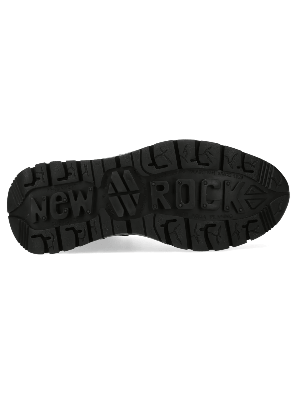 NEW ROCK Men's Rock Boots with Distressed Toes and Lug Soles