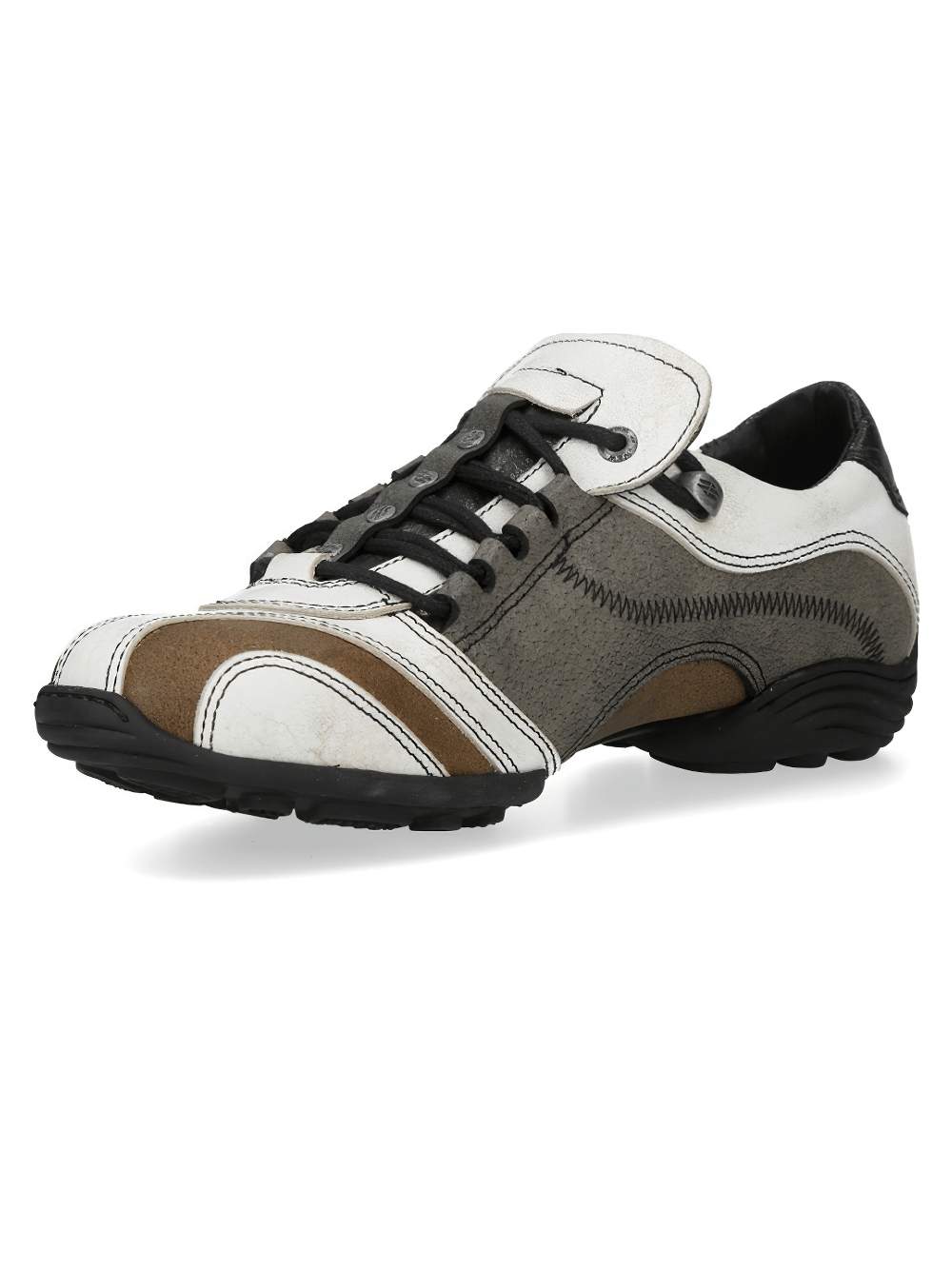 NEW ROCK Men's Rock Lace-Up Sports Shoes with Side Panels